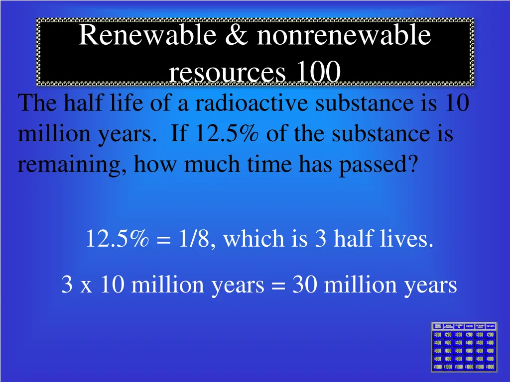 renewable nonrenewable resources 100 the half