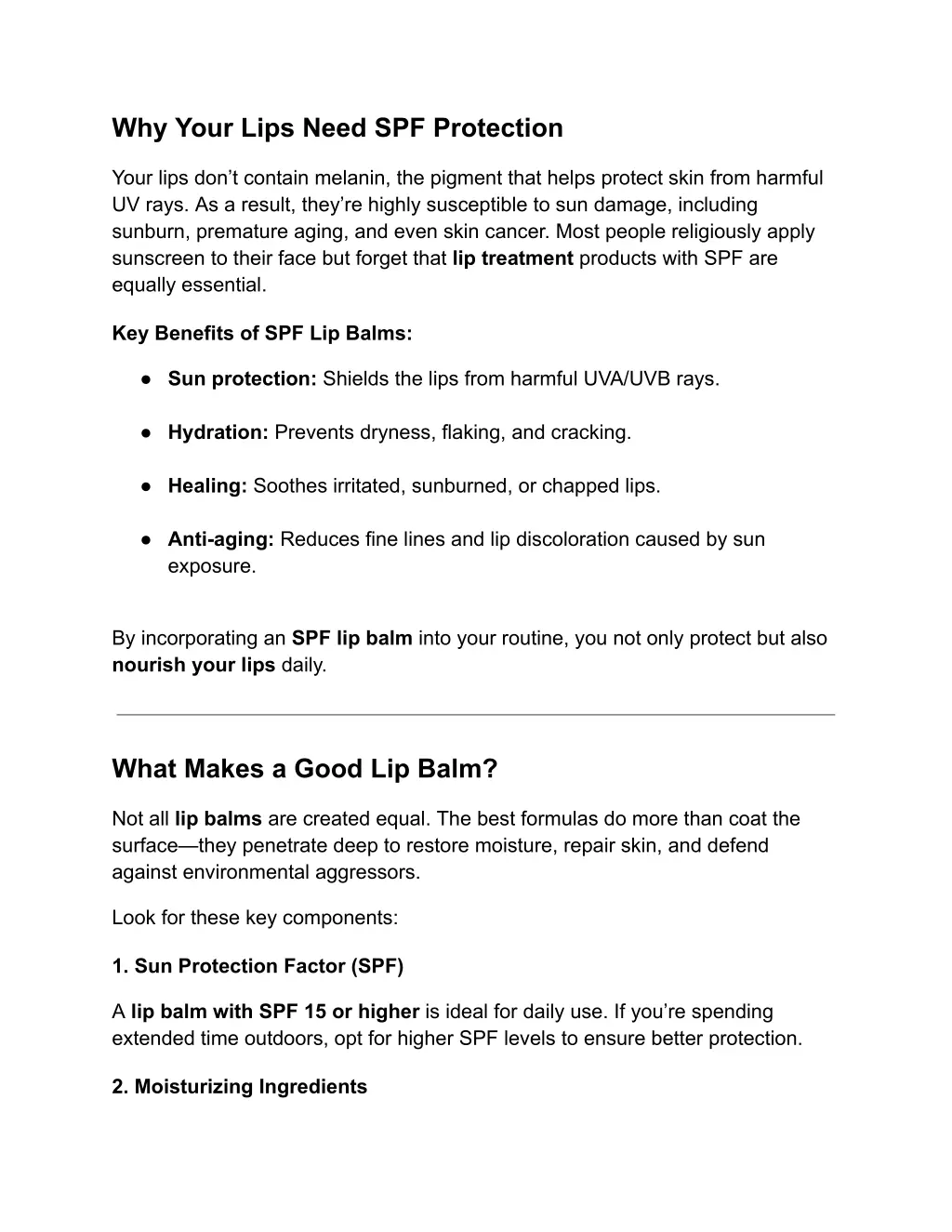 why your lips need spf protection