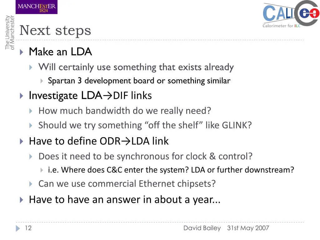next steps