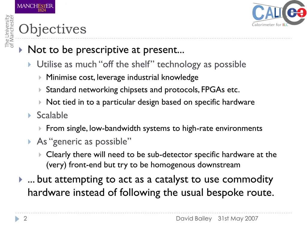 objectives