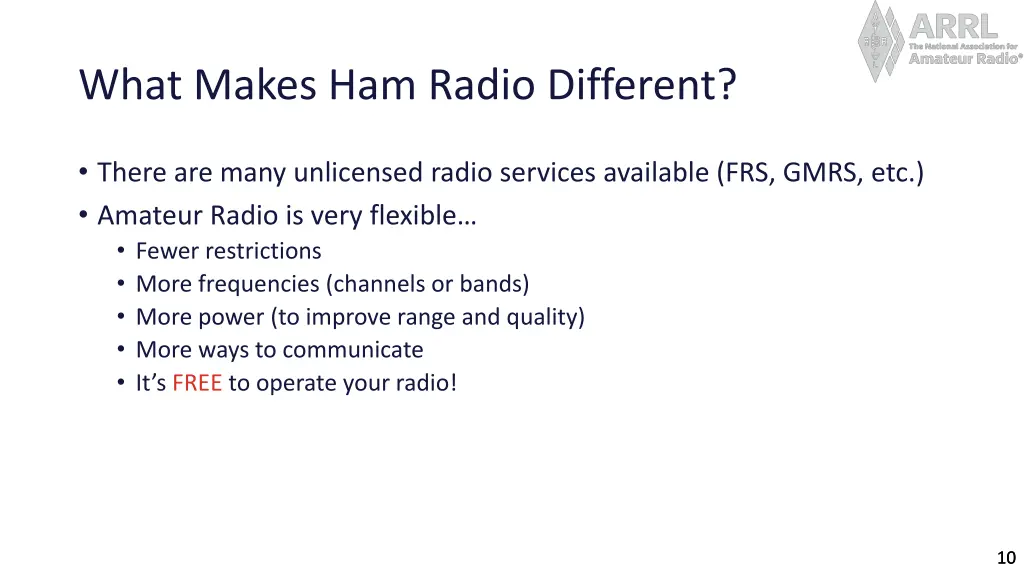 what makes ham radio different