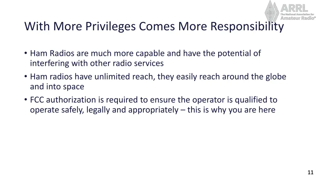 with more privileges comes more responsibility