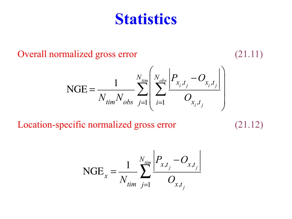 statistics