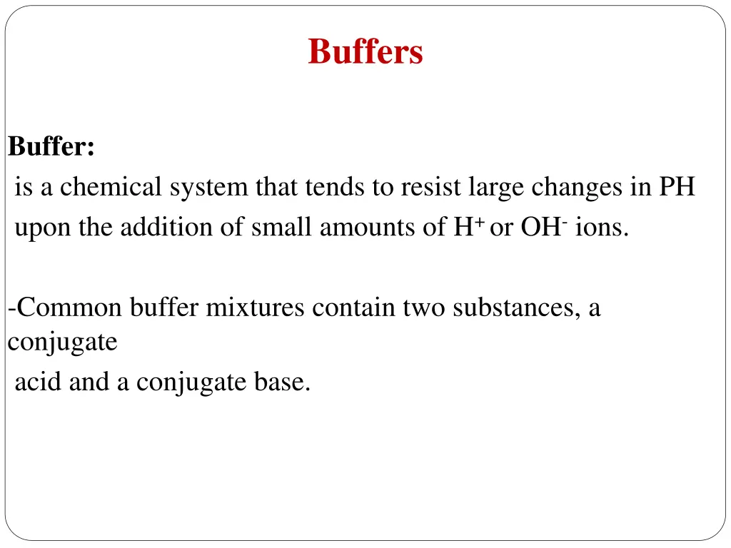 buffers