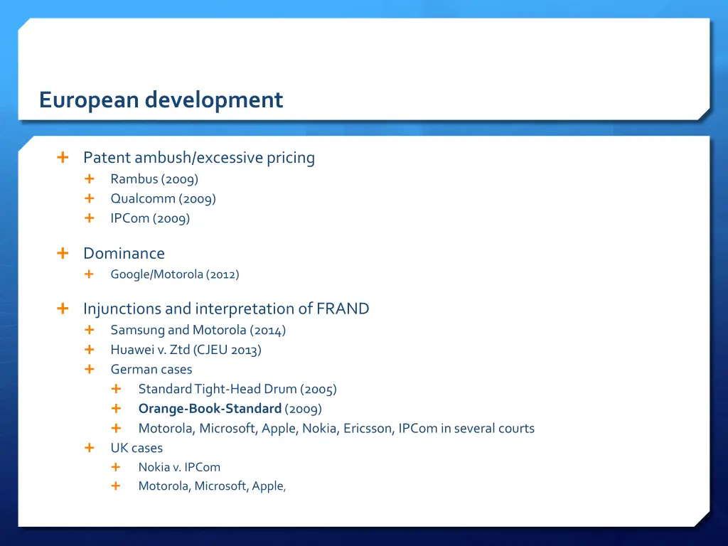 european development