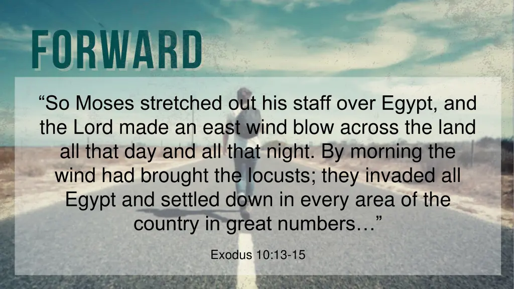 so moses stretched out his staff over egypt