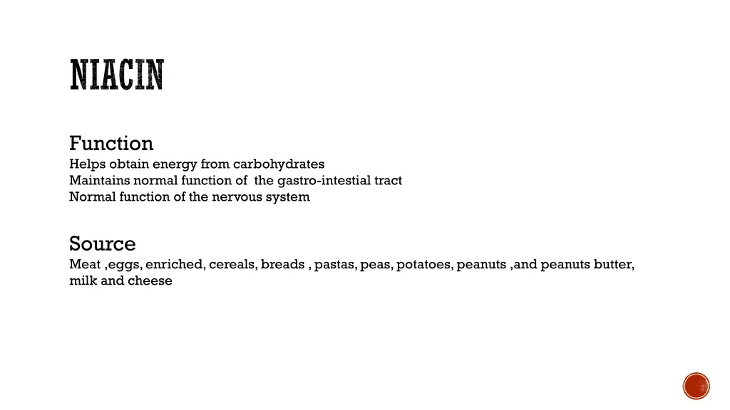 niacin