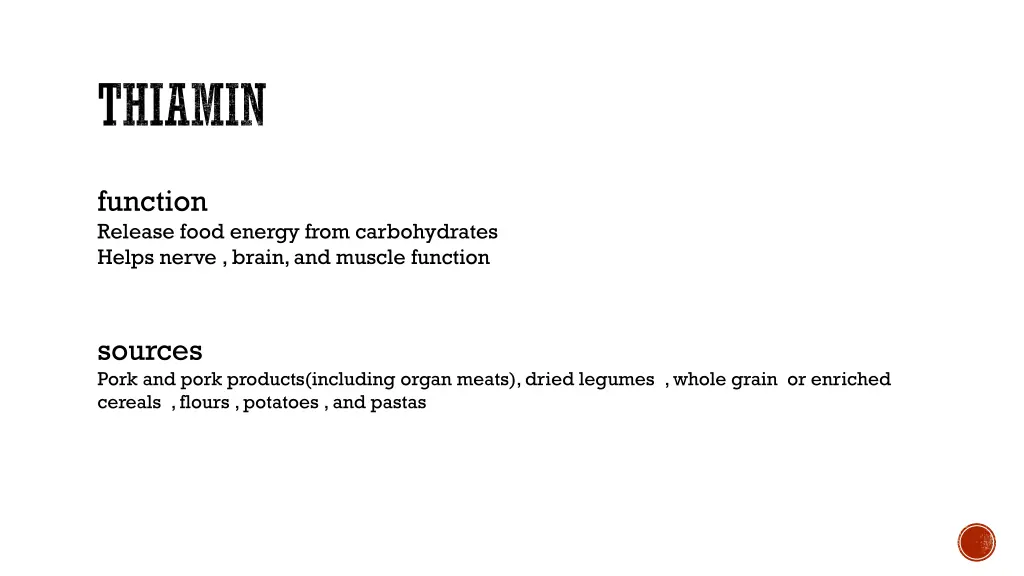 thiamin