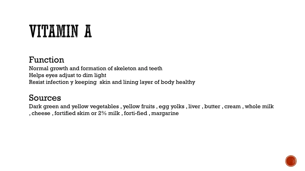 vitamin a