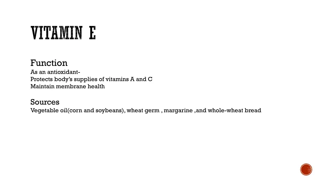 vitamin e