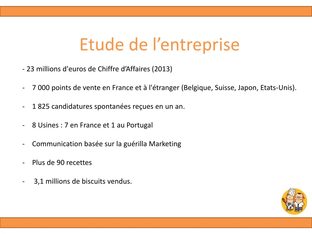 etude de l entreprise