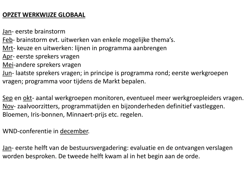 opzet werkwijze globaal