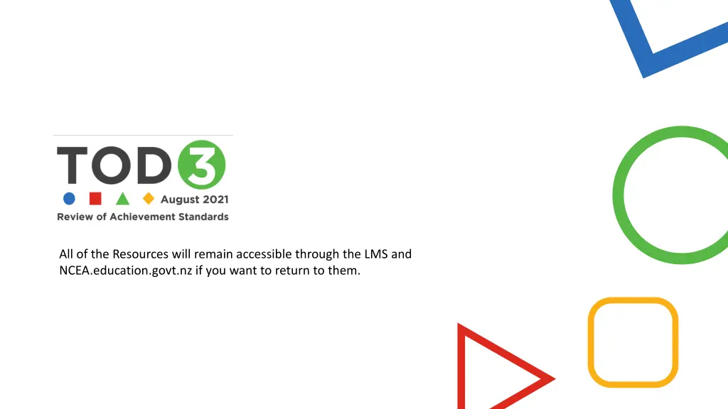 all of the resources will remain accessible