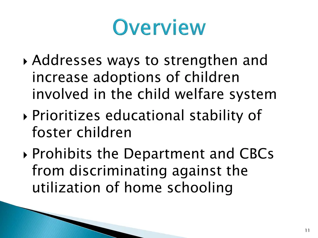 addresses ways to strengthen and increase