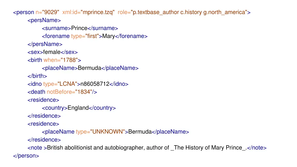 person n 9029 xml id mprince tzq role p textbase