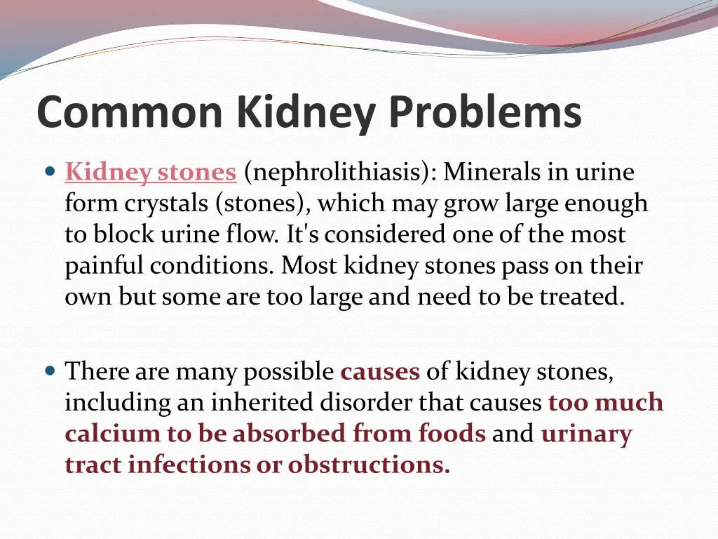 common kidney problems 1