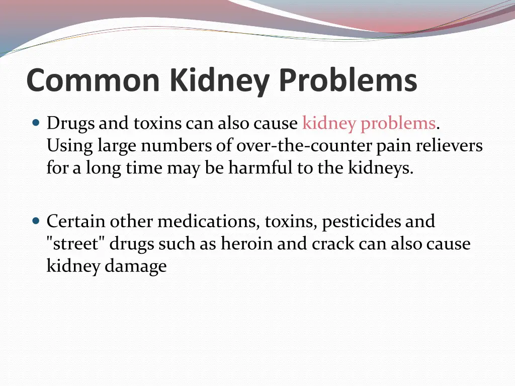 common kidney problems 4