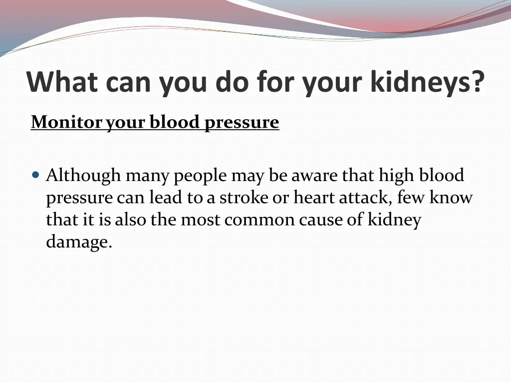 what can you do for your kidneys 2