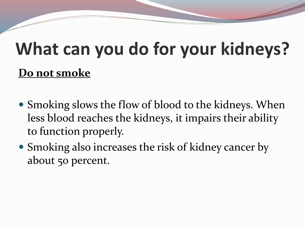 what can you do for your kidneys 5