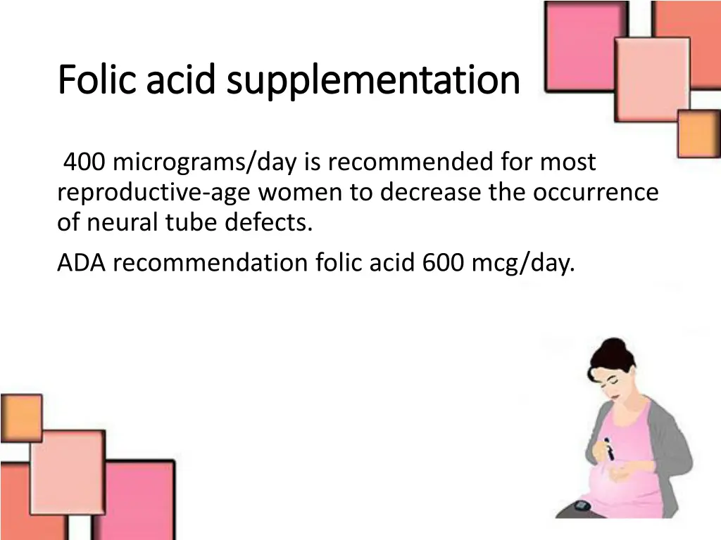 folic acid supplementation folic acid