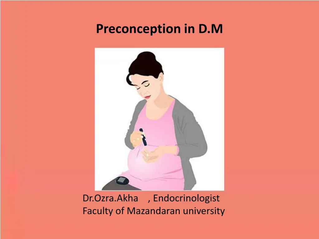 preconception in d m
