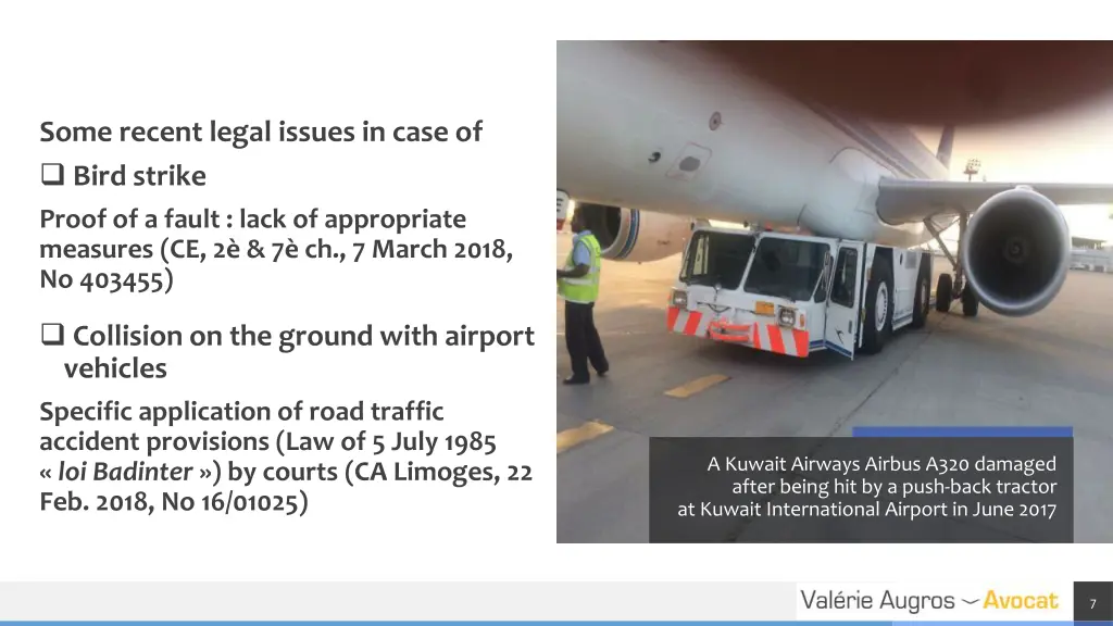 some recent legal issues in case of bird strike