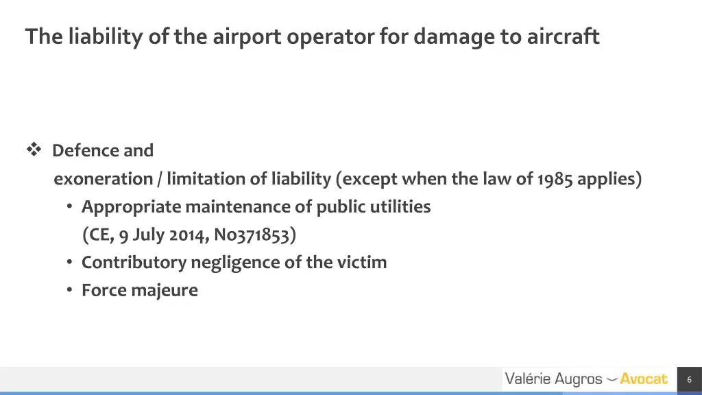 the liability of the airport operator for damage 1