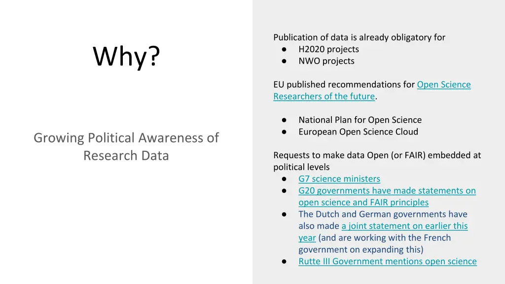 publication of data is already obligatory