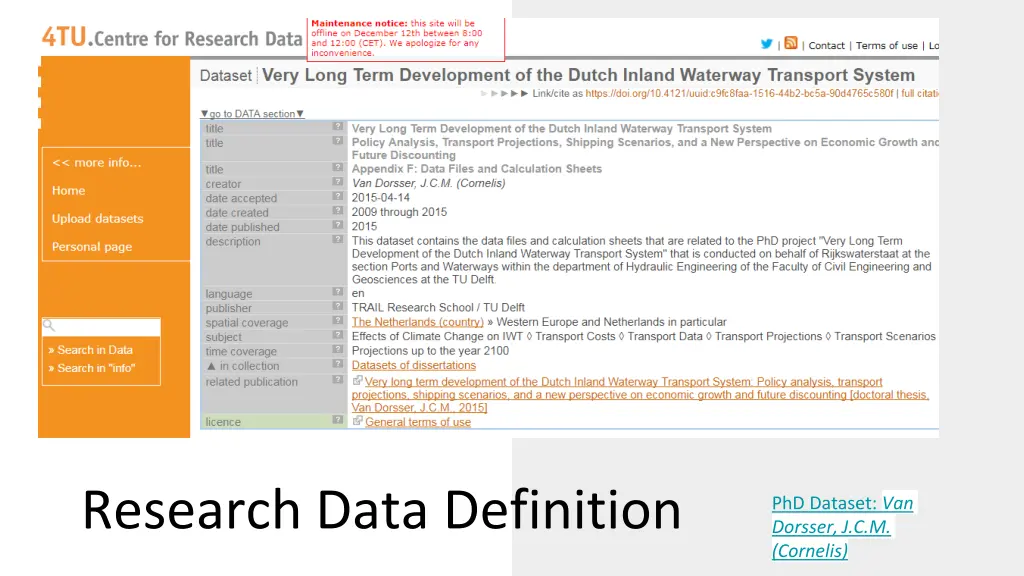 research data definition