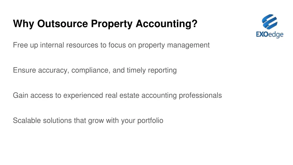 why outsource property accounting