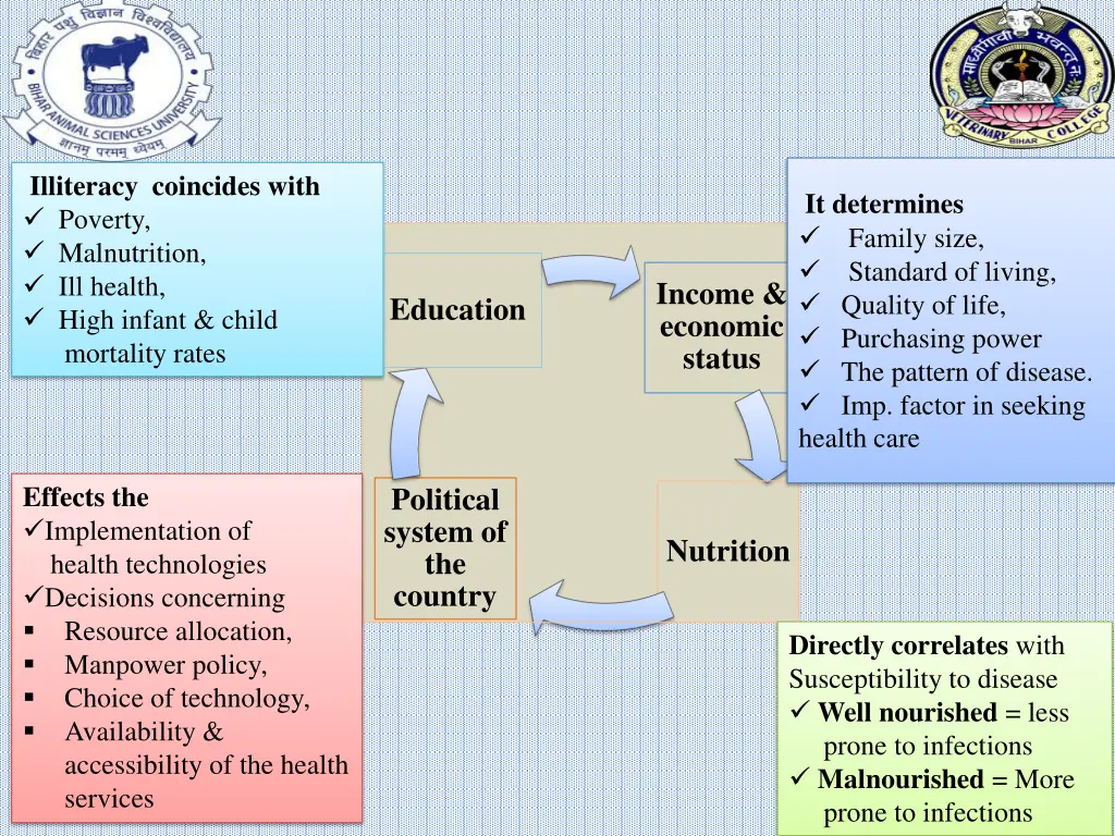 illiteracy coincides with poverty malnutrition