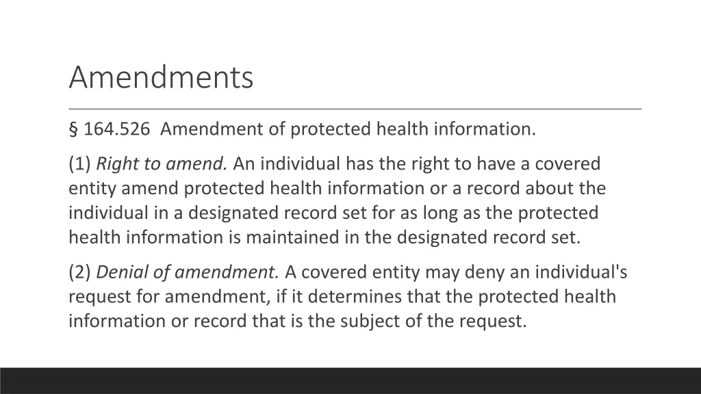 amendments