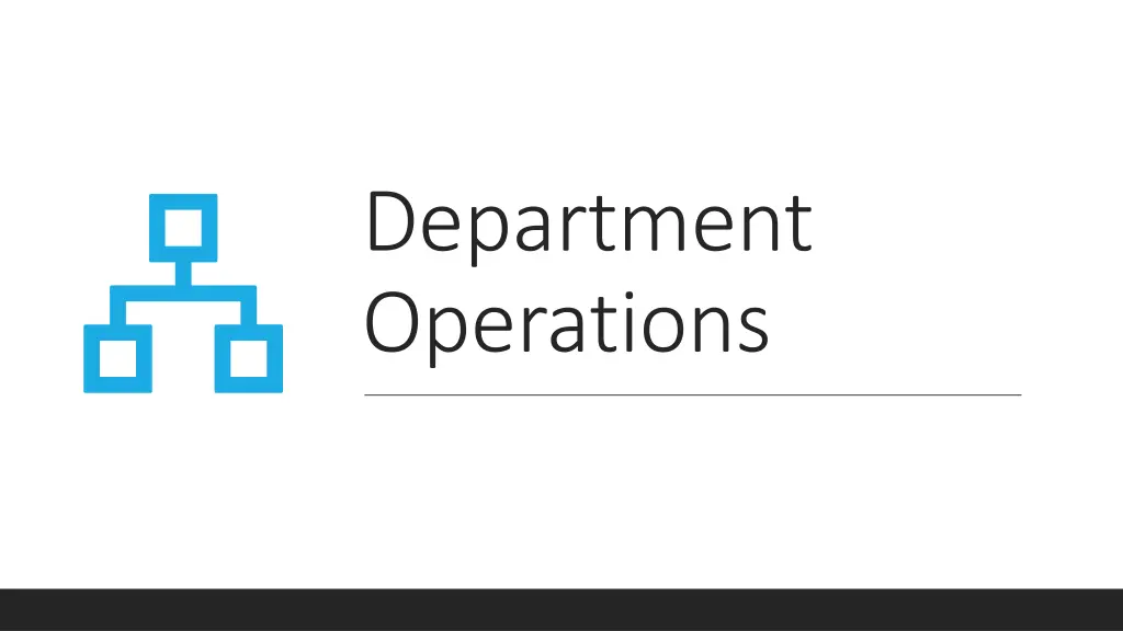 department operations