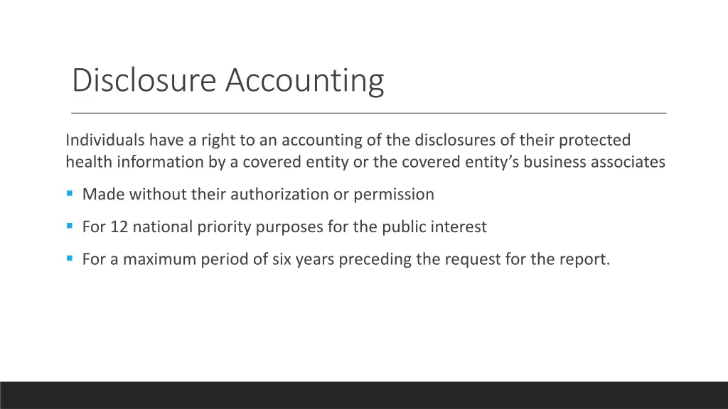 disclosure accounting