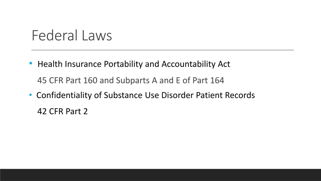federal laws