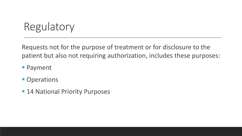 regulatory
