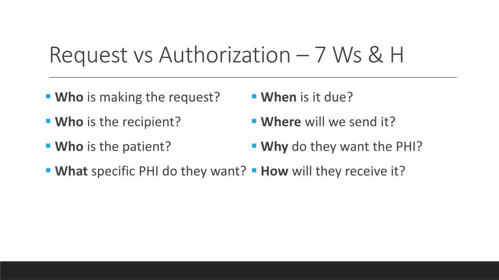 request vs authorization 7 ws h