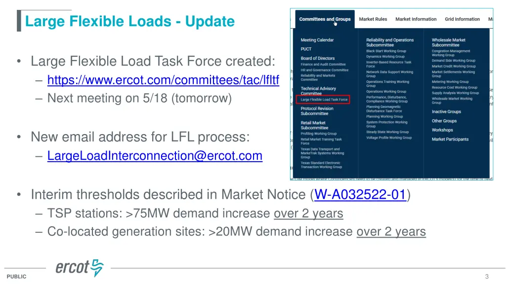 large flexible loads update