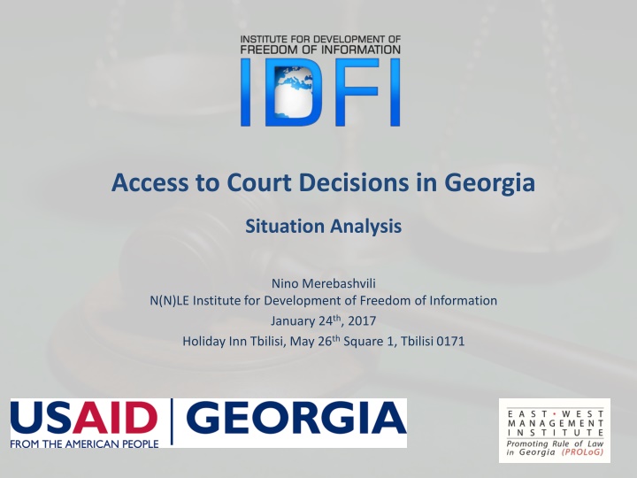 access to court decisions in georgia