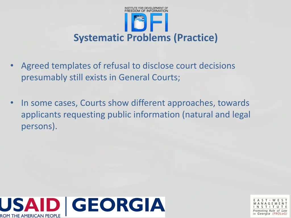 systematic problems practice 1