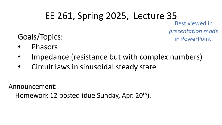 ee 261 spring 2025 lecture 35