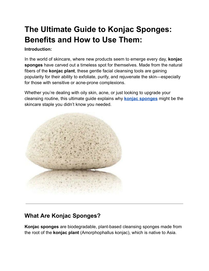 the ultimate guide to konjac sponges benefits