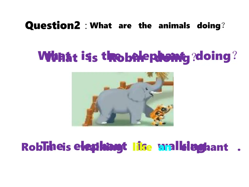 question2 what are the animals doing 3