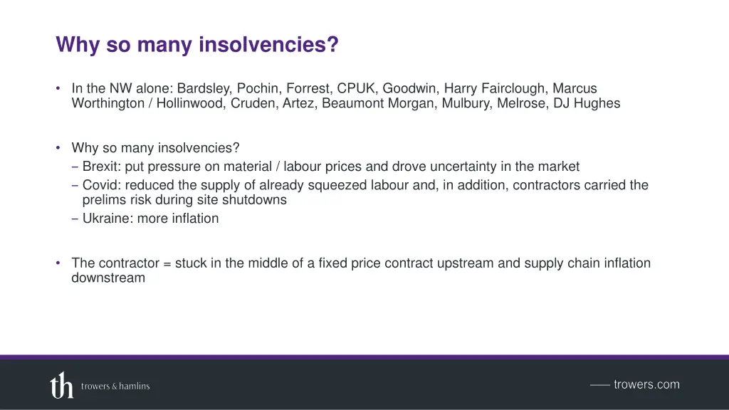 why so many insolvencies