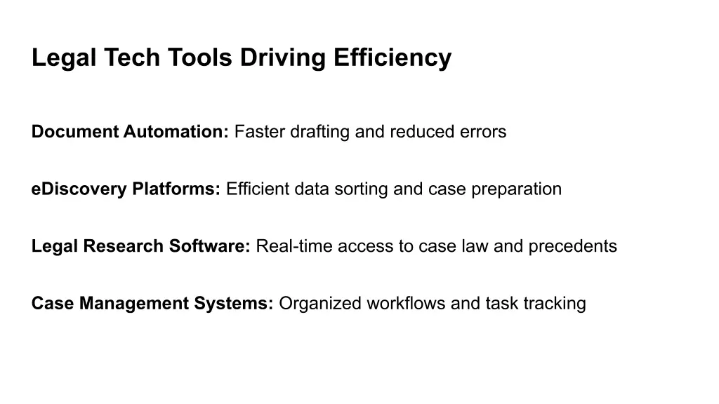 legal tech tools driving efficiency