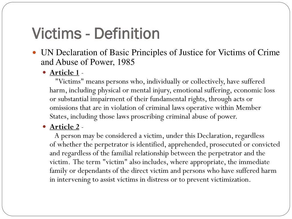 victims victims definition definition