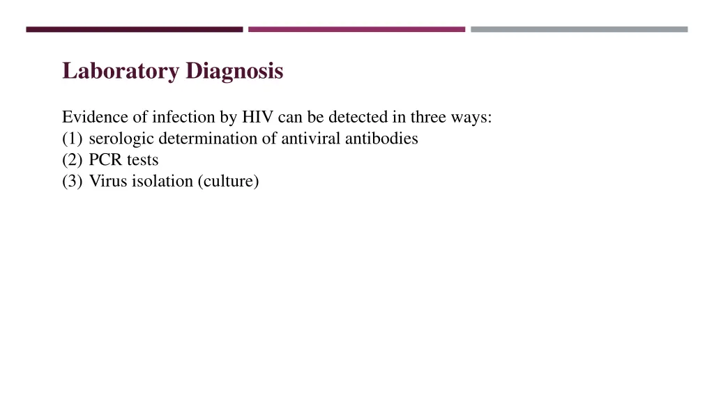 laboratory diagnosis