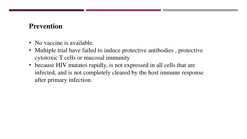 prevention