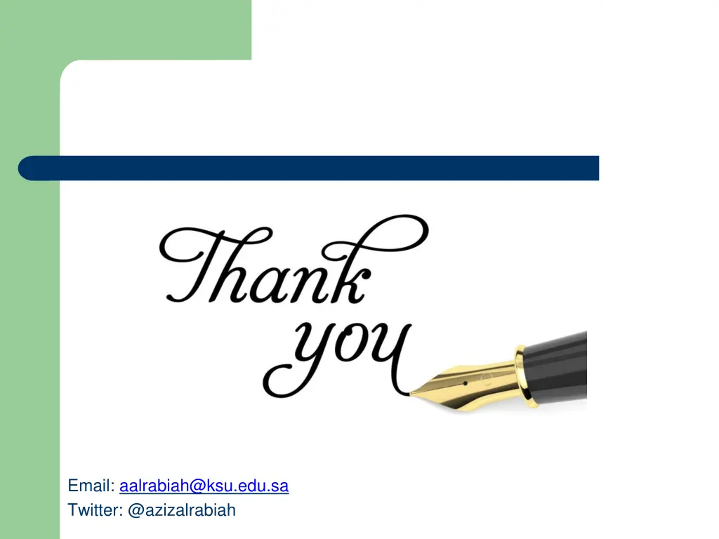 email aalrabiah@ksu edu sa twitter @azizalrabiah