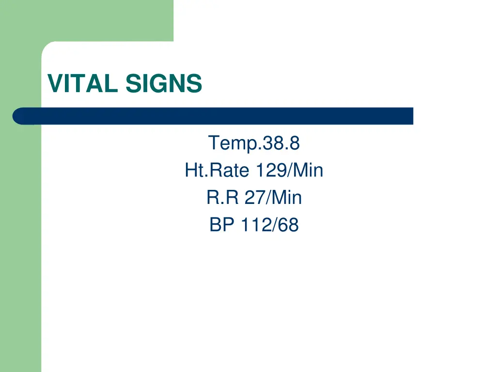 vital signs
